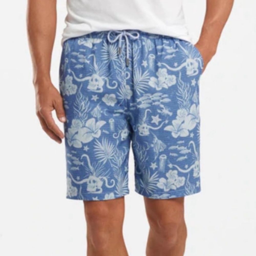 Peter Millar Dead in the Water Print Men's Swim Shorts Size S